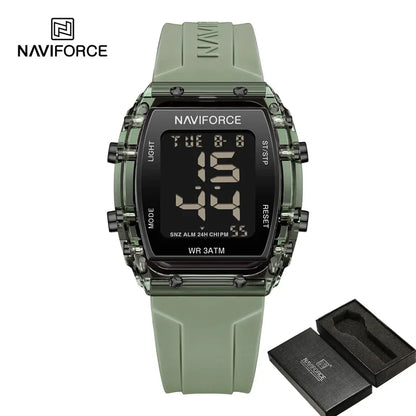 Digital Sport Watch – Rugged Black with Silicone Strap