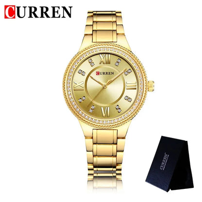 Classic Rhinestone Steel Watch