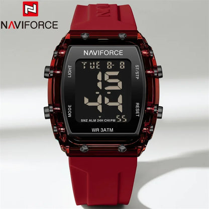 Digital Sport Watch – Rugged Black with Silicone Strap
