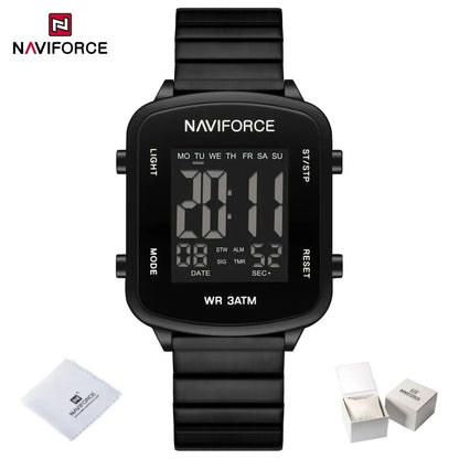 Modern Digital Steel Women’s Watch