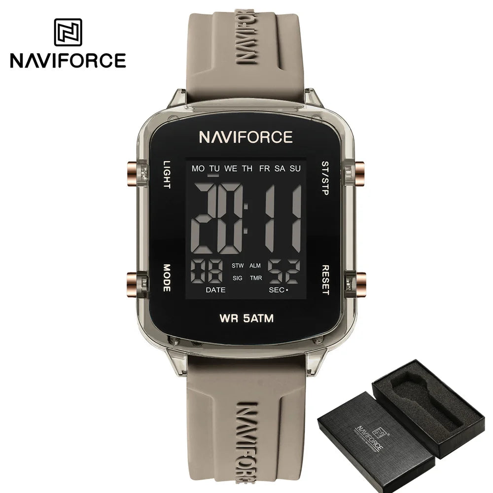 Women’s Digital Watch with Silicone Strap