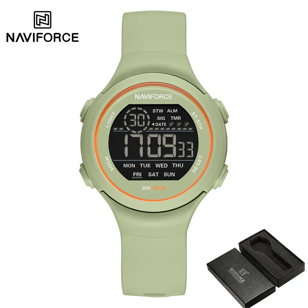 Digital Sport Watch with LED Display and Silicone Strap