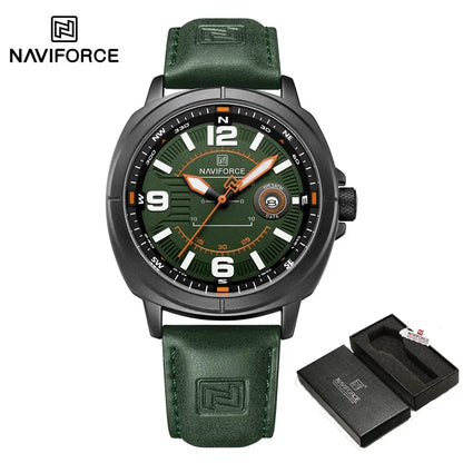 Men’s Leather Quartz Casual Watch