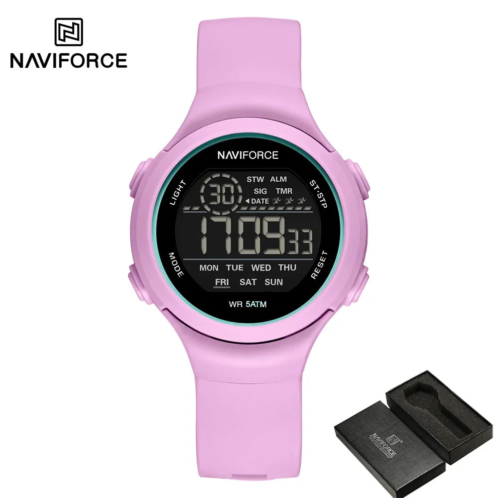 Digital Sport Watch with LED Display and Silicone Strap