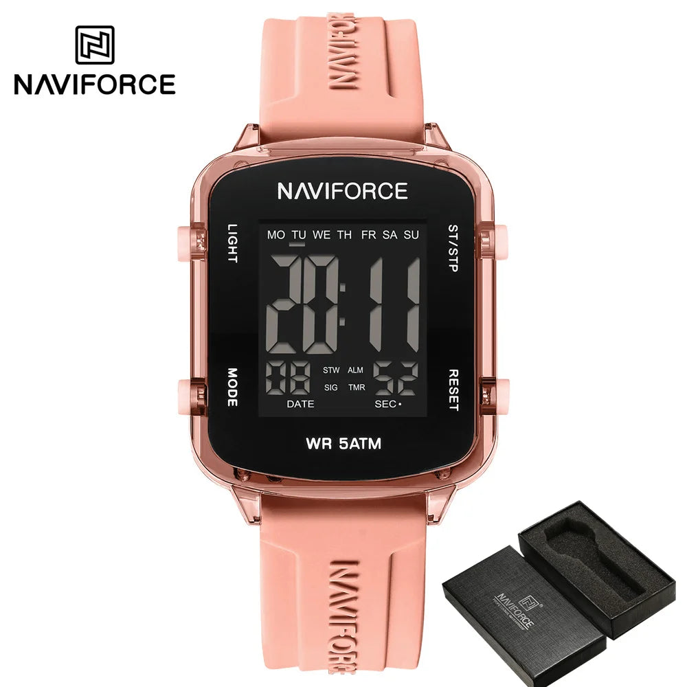 Women’s Digital Watch with Silicone Strap