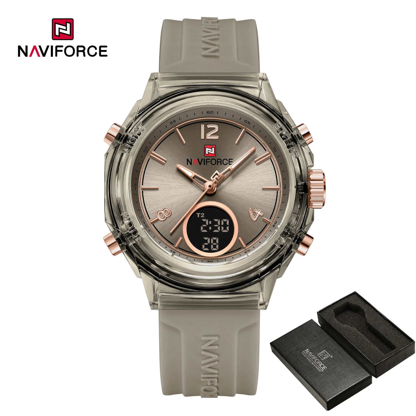 Women’s Digital Sports Watch with Silicone Strap