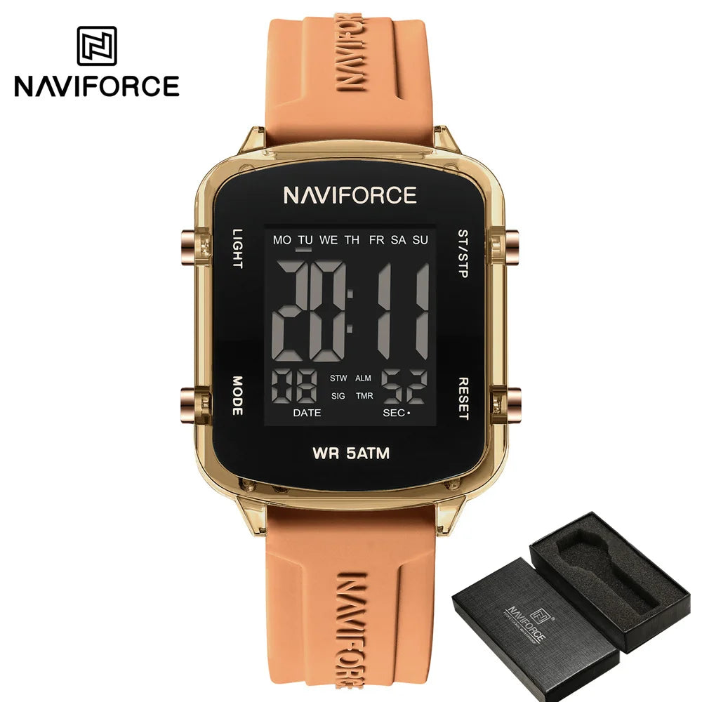 Women’s Digital Watch with Silicone Strap
