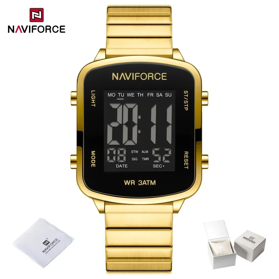 Modern Digital Steel Women’s Watch