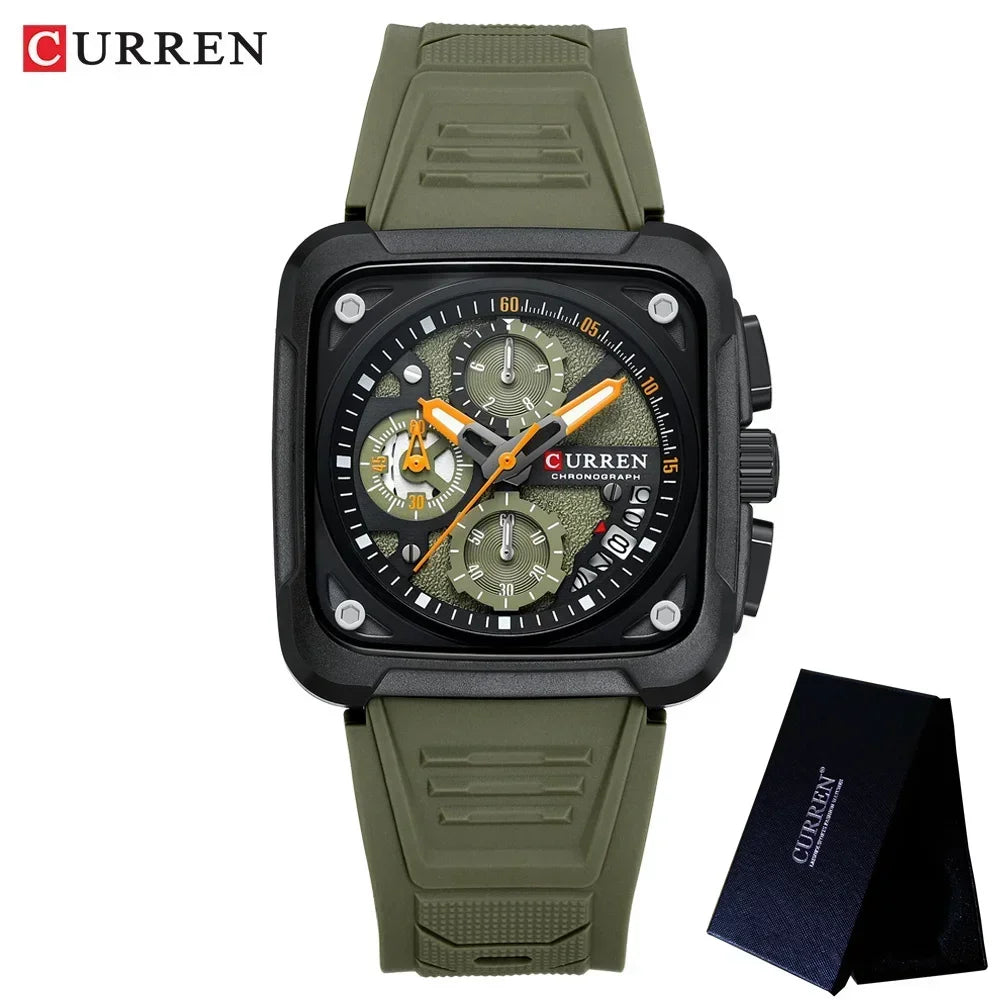 Chronograph Silicone Sport Watch