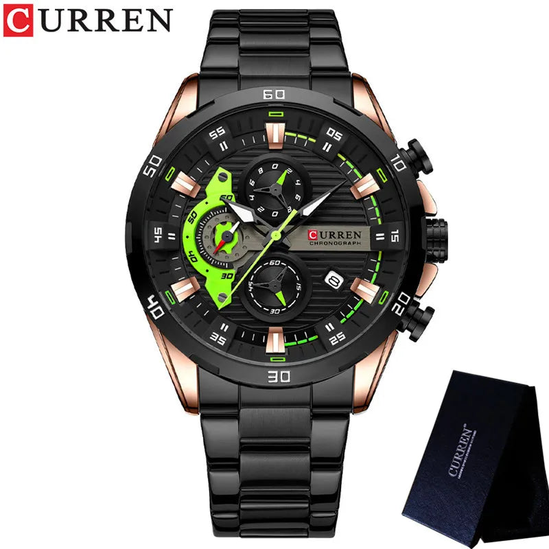 Chronograph Stainless Steel Sport