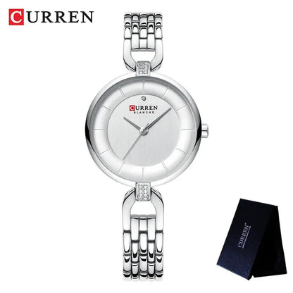 Stainless Steel Mesh Watch – Elegant Gold Tone