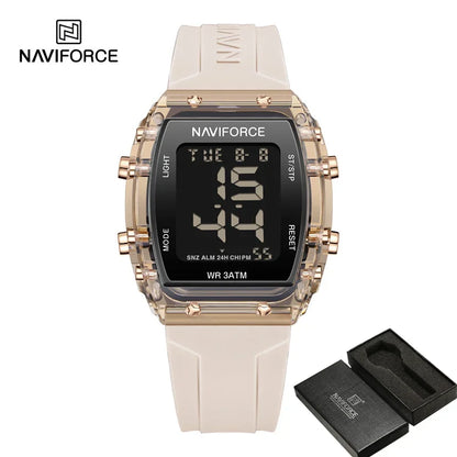 Digital Sport Watch – Rugged Black with Silicone Strap