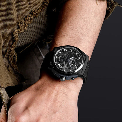 Sport Chronograph Leather Watch