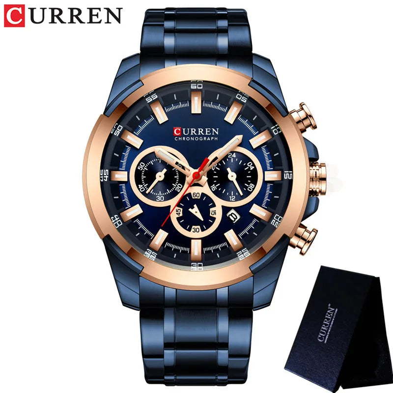 Chronograph Stainless Steel Sport Watch