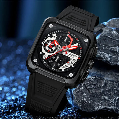 Chronograph Silicone Sport Watch