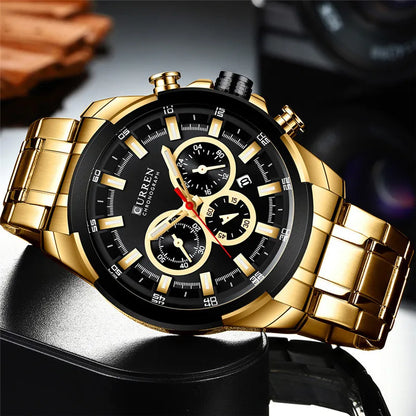 Chronograph Stainless Steel Sport Watch