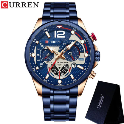 Men’s Chronograph Watch – Stainless Steel