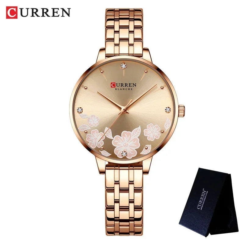 Rhinestone Stainless Steel Women’s Watch