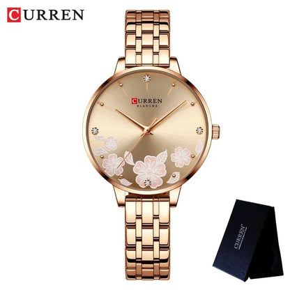 Rhinestone Stainless Steel Women’s Watch