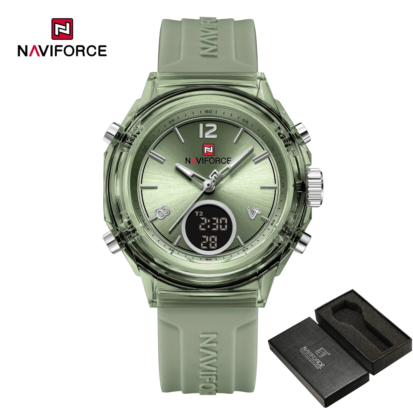 Women’s Digital Sports Watch with Silicone Strap