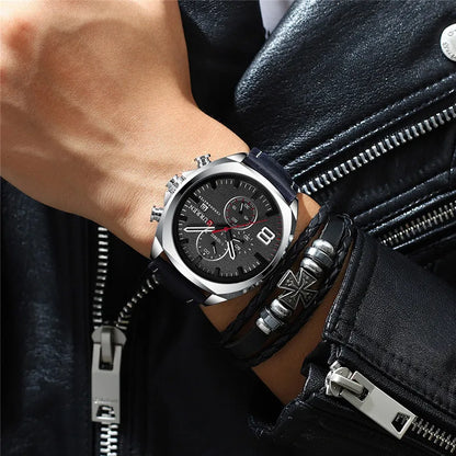 Chronograph Leather Casual