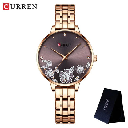 Rhinestone Stainless Steel Women’s Watch
