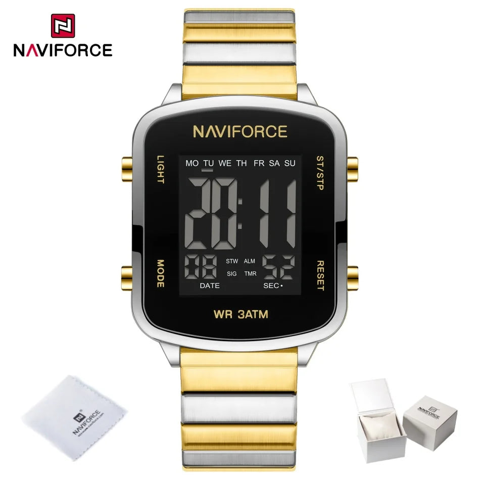 Modern Digital Steel Women’s Watch