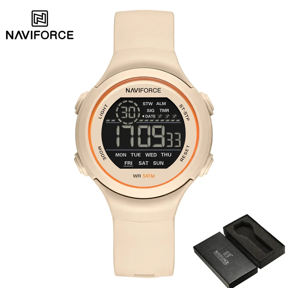 Digital Sport Watch with LED Display and Silicone Strap