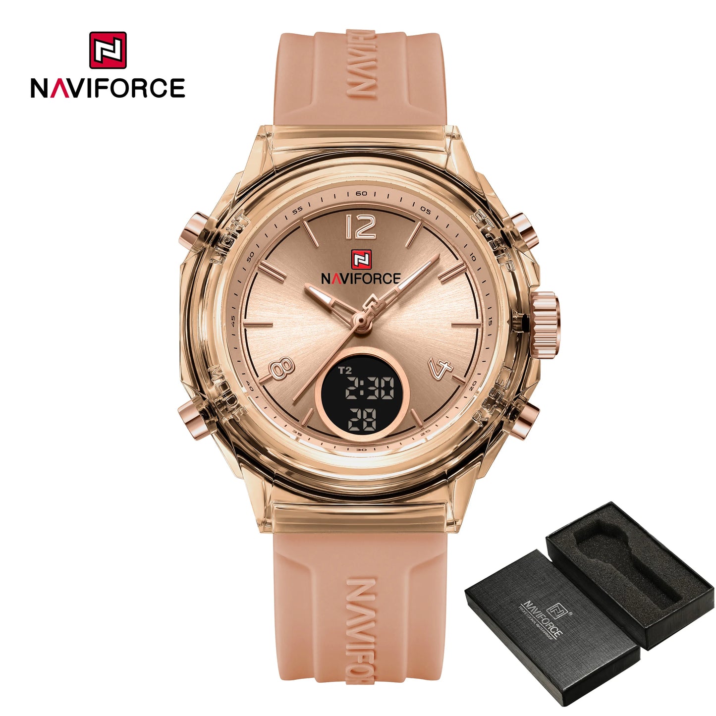 Women’s Digital Sports Watch with Silicone Strap