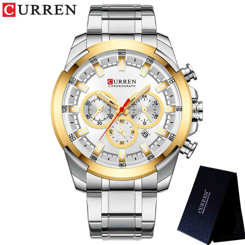 Chronograph Stainless Steel Sport Watch