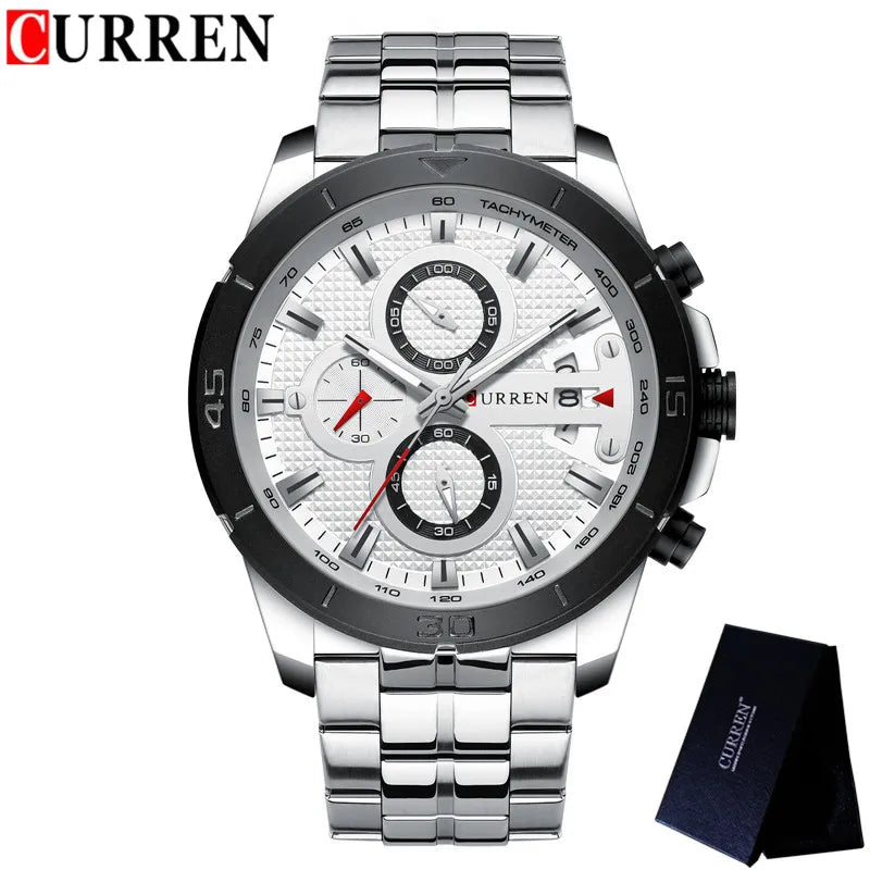 Stainless Steel Chronograph Watch