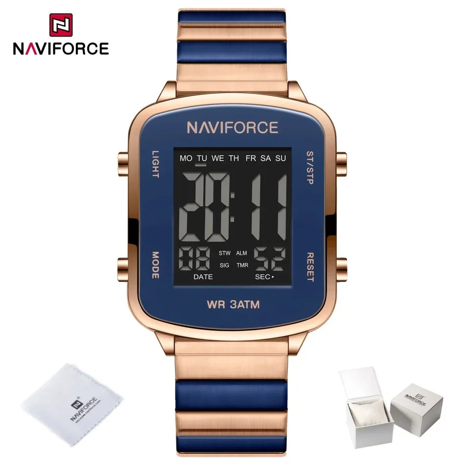 Modern Digital Steel Women’s Watch