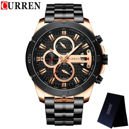 Stainless Steel Chronograph Watch