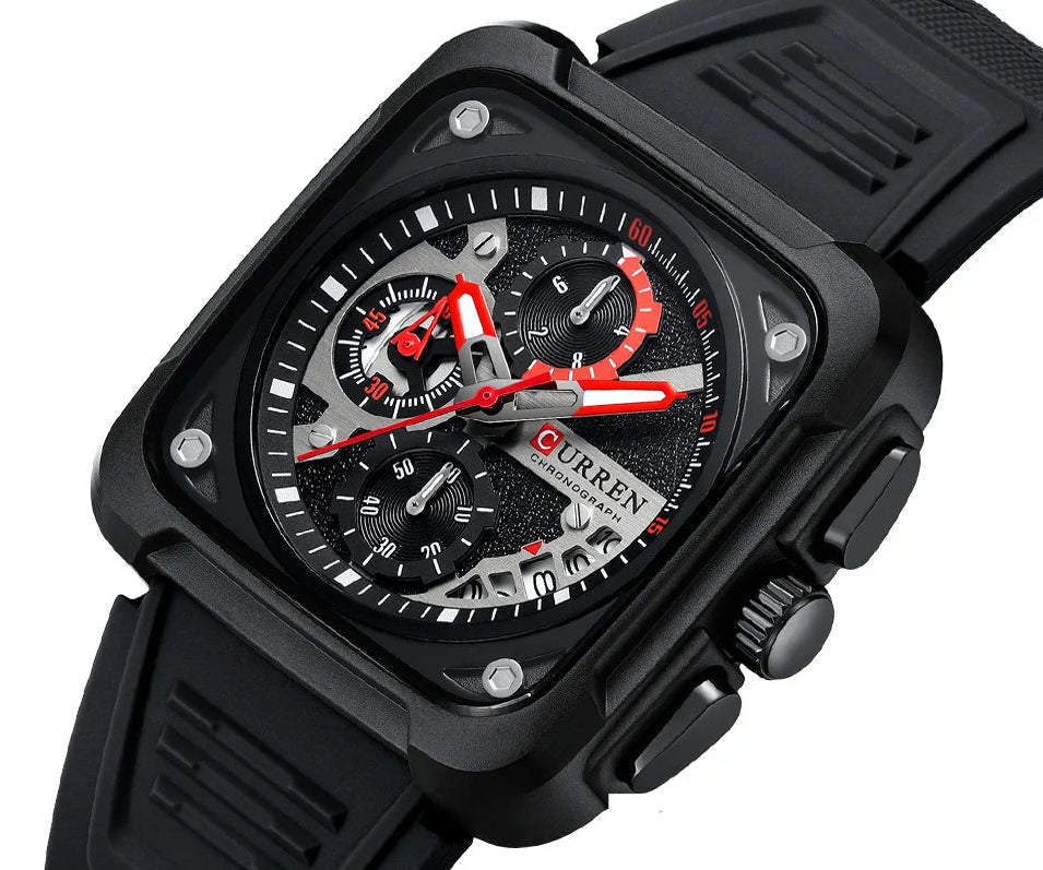 Chronograph Silicone Sport Watch