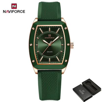 Minimalist Silicone Watch – Rose Gold Accents