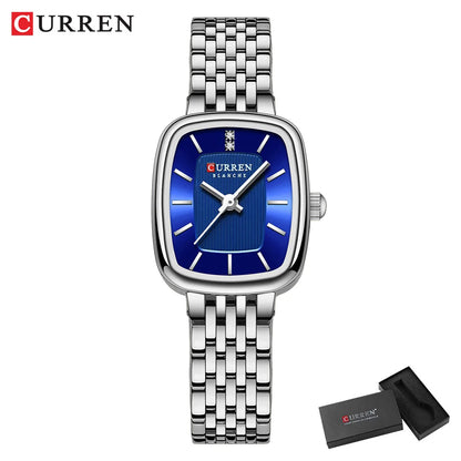Slim Square Stainless Steel Women’s Watch