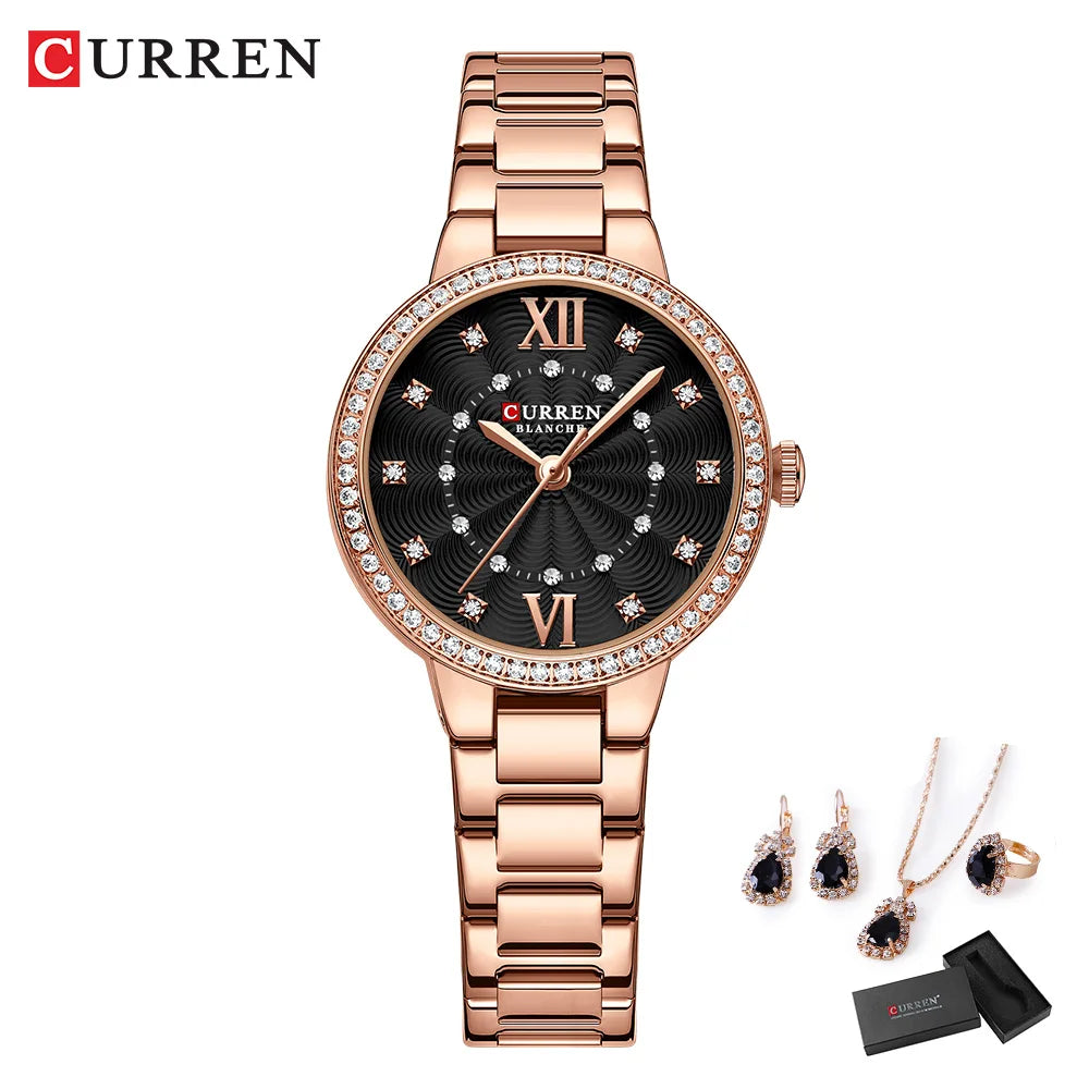 Women’s Watch, Jewelry Gift Set – 5PCS