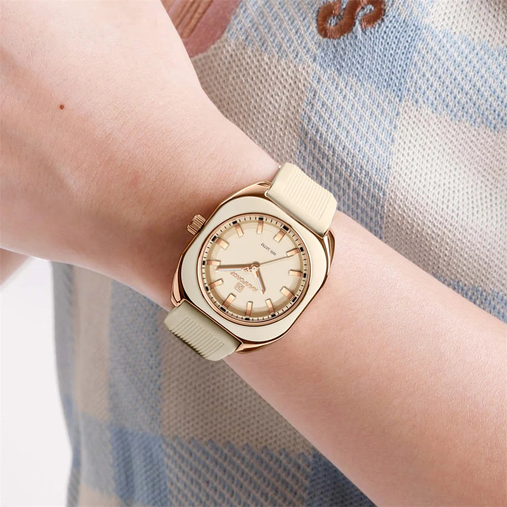 Rhinestone Silicone Women’s Watch