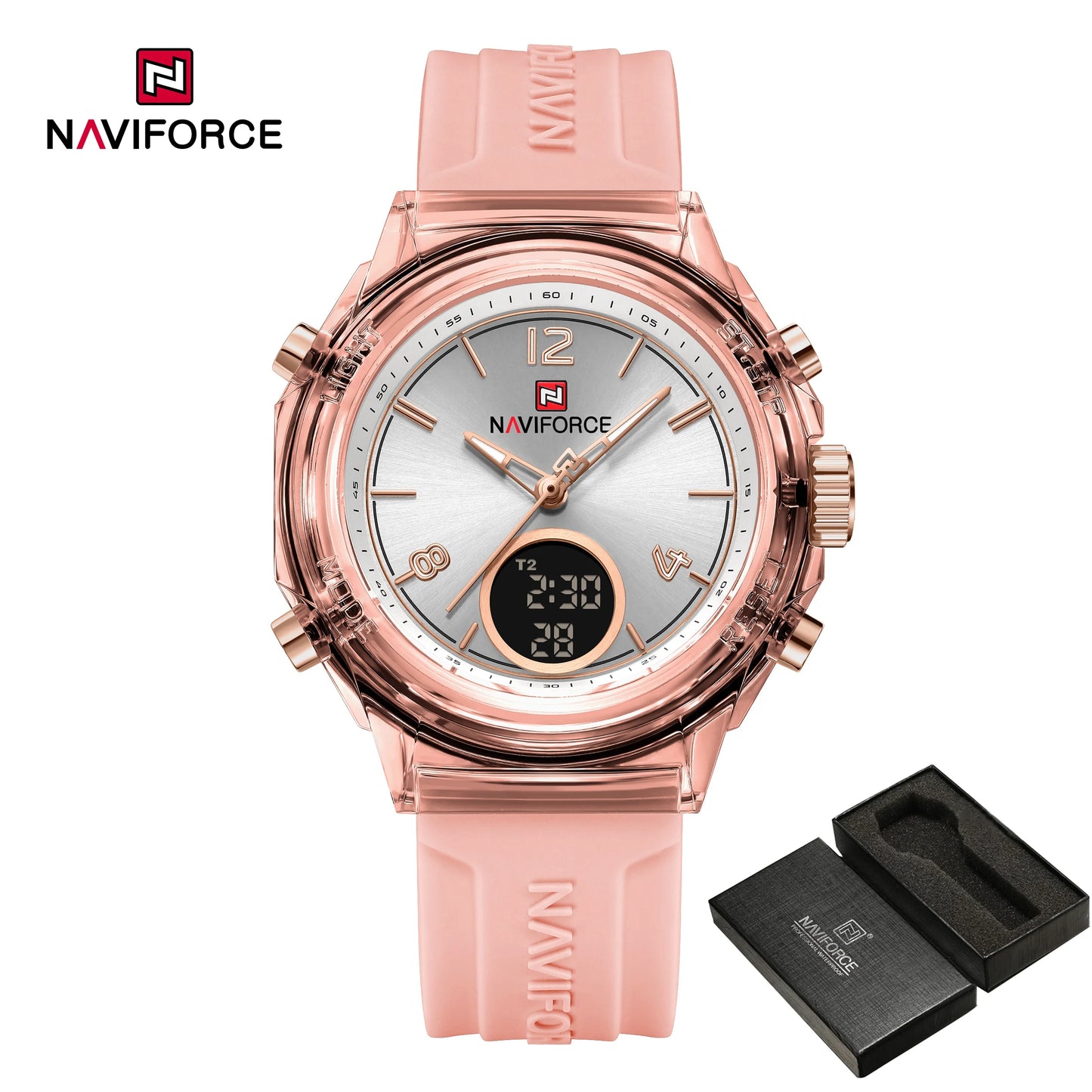 Women’s Digital Sports Watch with Silicone Strap