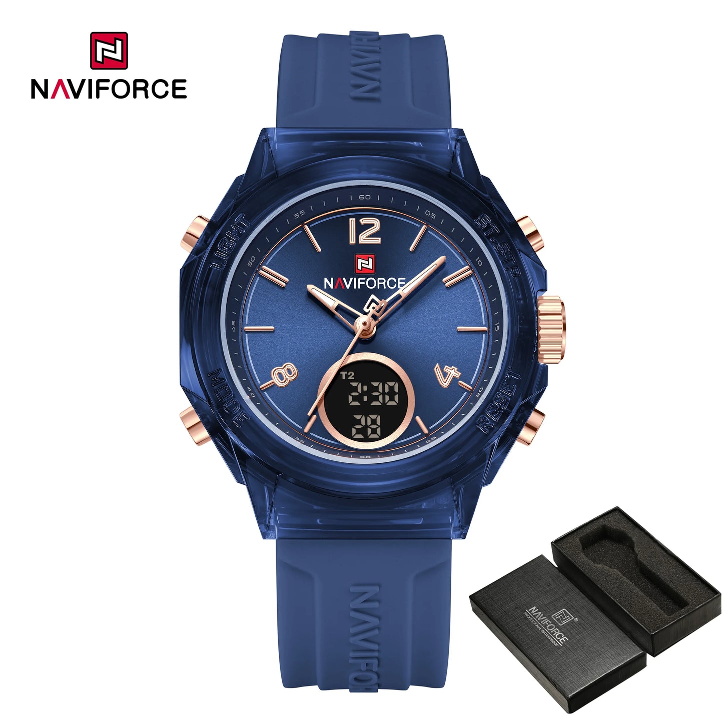 Women’s Digital Sports Watch with Silicone Strap