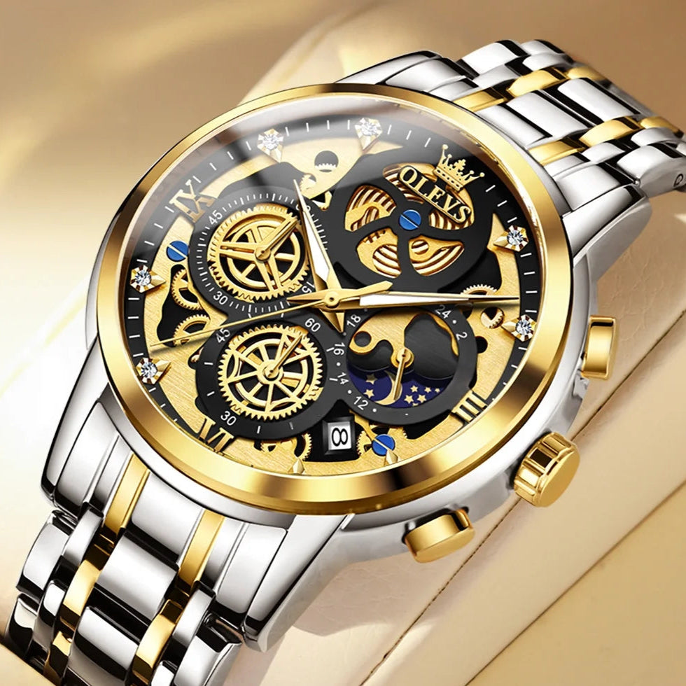 Gold Skeleton Moonphase